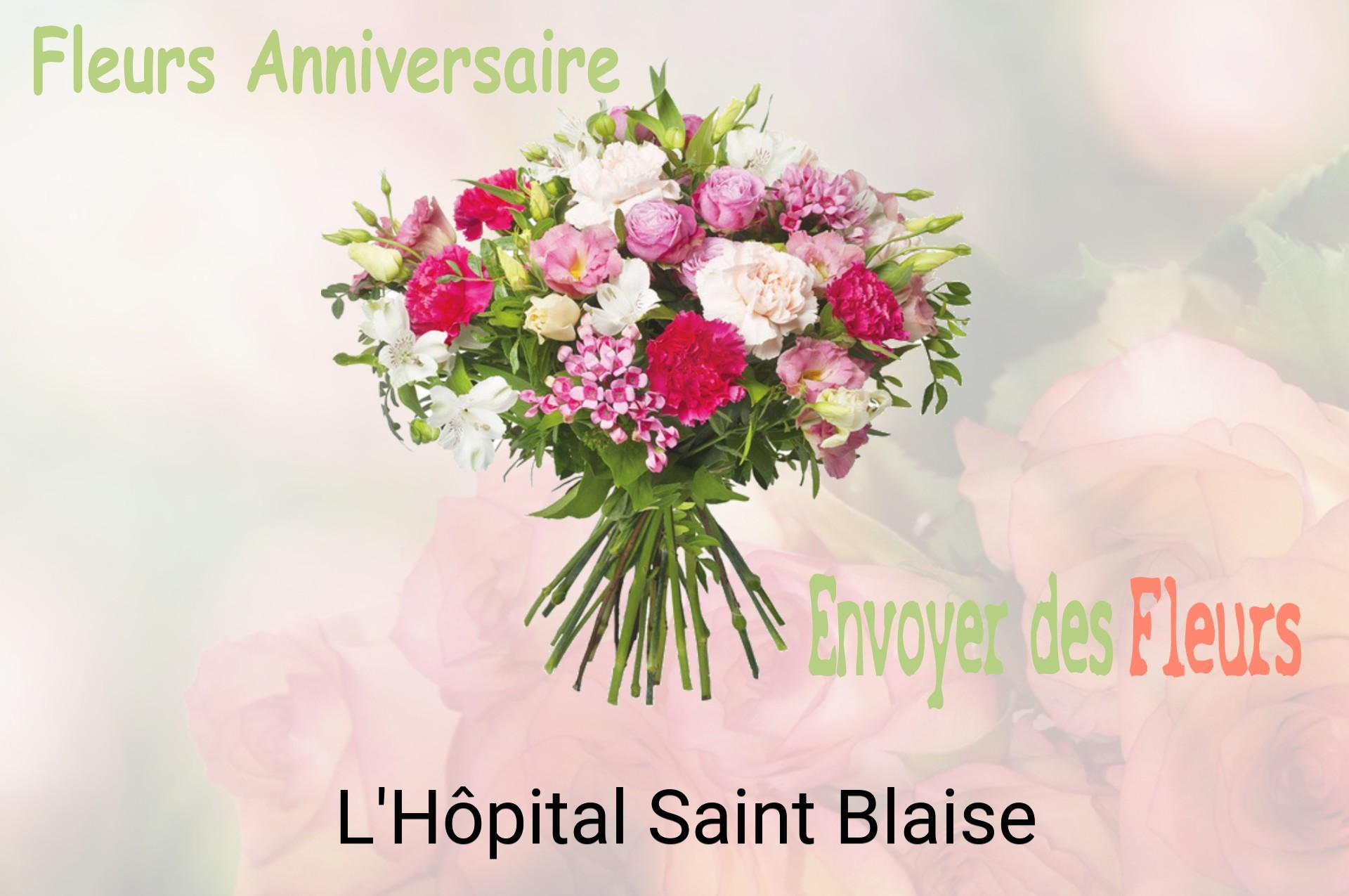 Bouquet de fleurs d’anniversaire livré à L'Hôpital-Saint-Blaise
