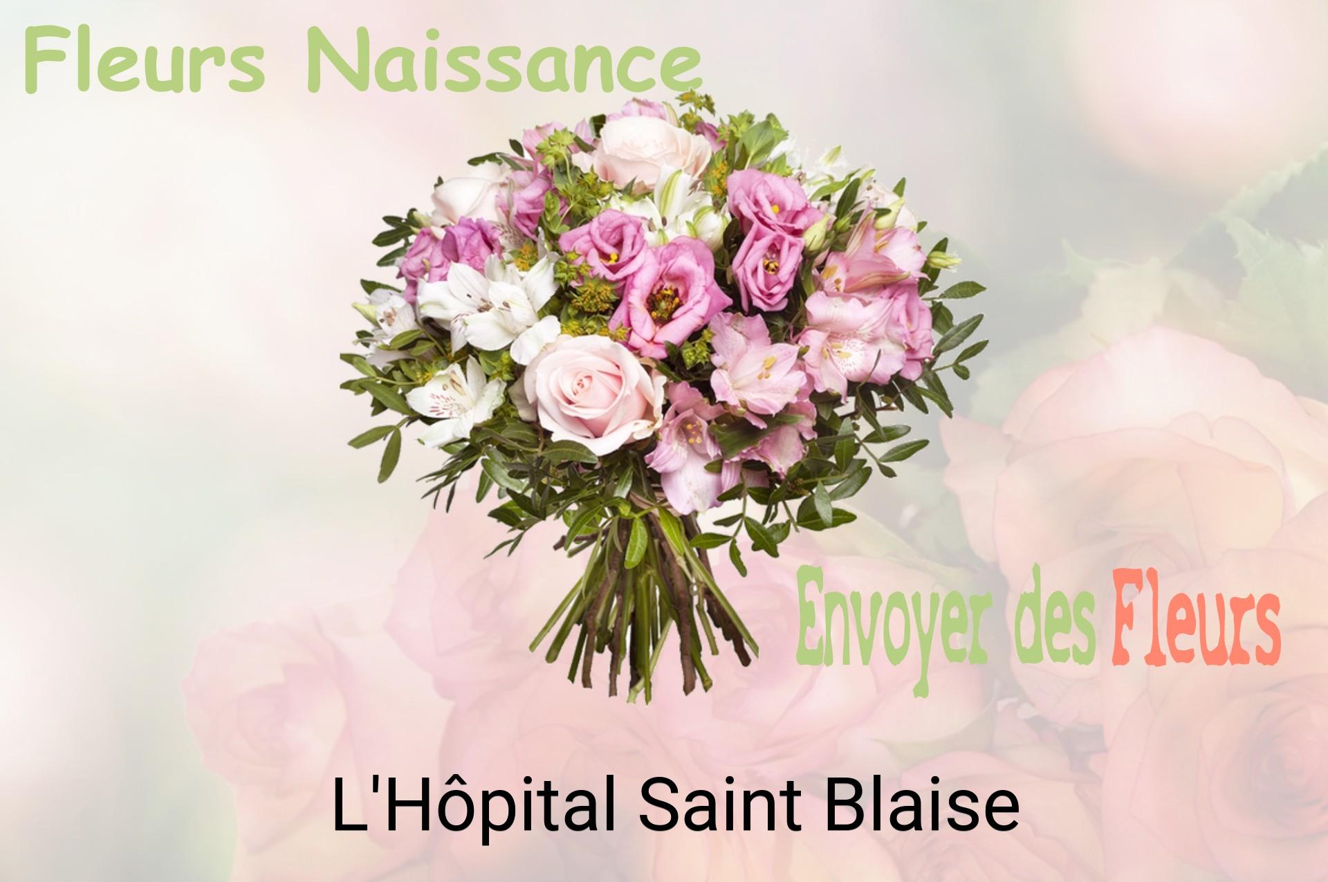 Bouquet de fleurs de naissance livré à L'Hôpital-Saint-Blaise